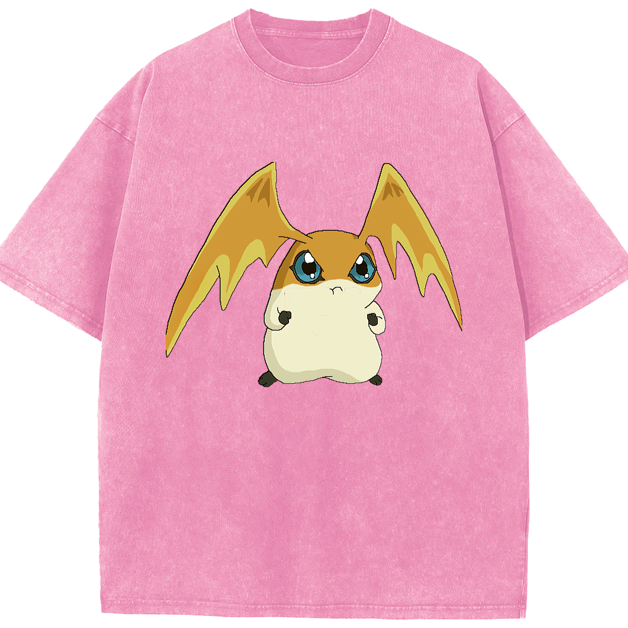 （画像用） Digimon デジタルモンスター/デジモン 綿100% ヴィンテージ風 半袖Tシャツ（フロントプリント）